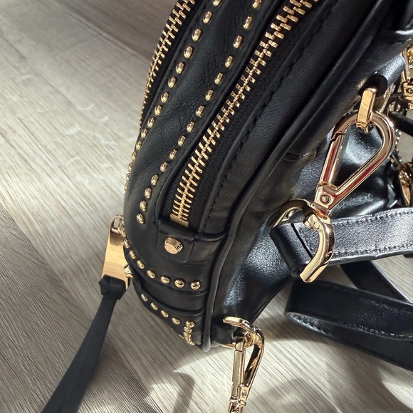 Michael Kors Black Backpack with Gold Studs - Picture 6 of 7